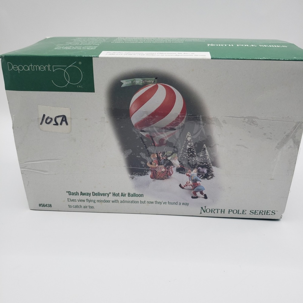 Dept 56 North Pole Series "Dash Away Delivery" Hot Air Balloon #56438